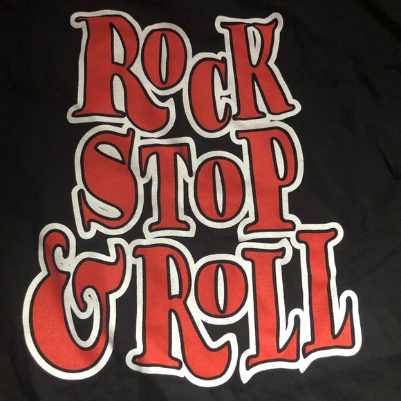 Rock Stop and Roll Tee Size Large - Picture 2 of 4